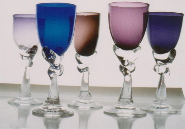 Groupe de verres à pied